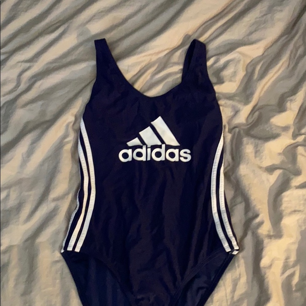 NWT adidas Women's Core Logo 1 Piece Open Back XL